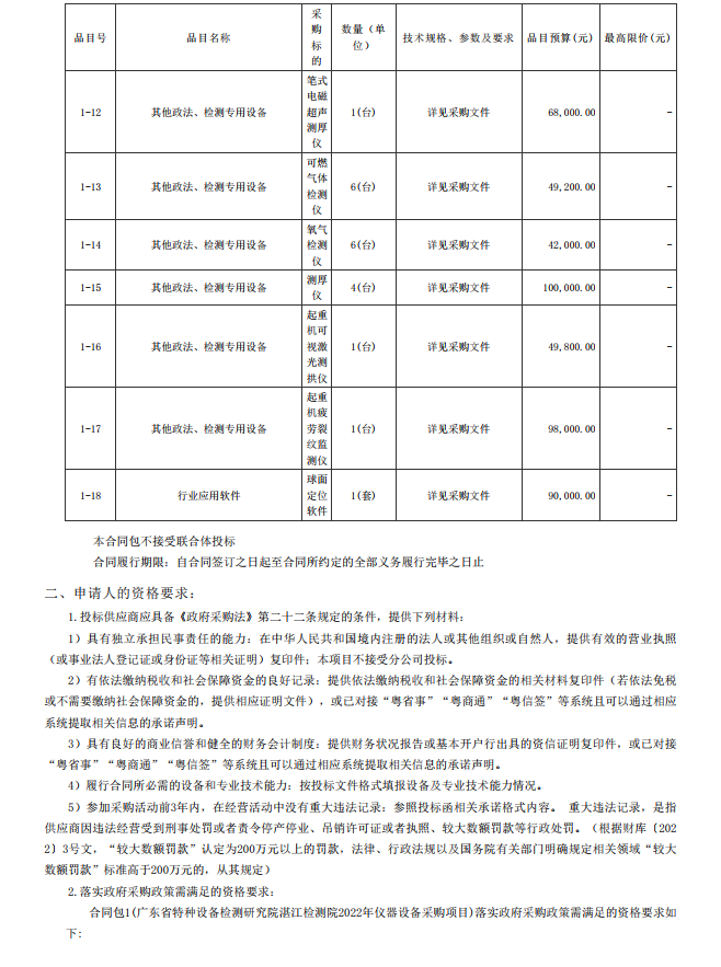 2022年湛江檢測(cè)院檢驗(yàn)檢測(cè)儀器設(shè)備采購(gòu)項(xiàng)目【項(xiàng)目編號(hào)：ZDZJ22- Z21134】招標(biāo)公告(圖3)